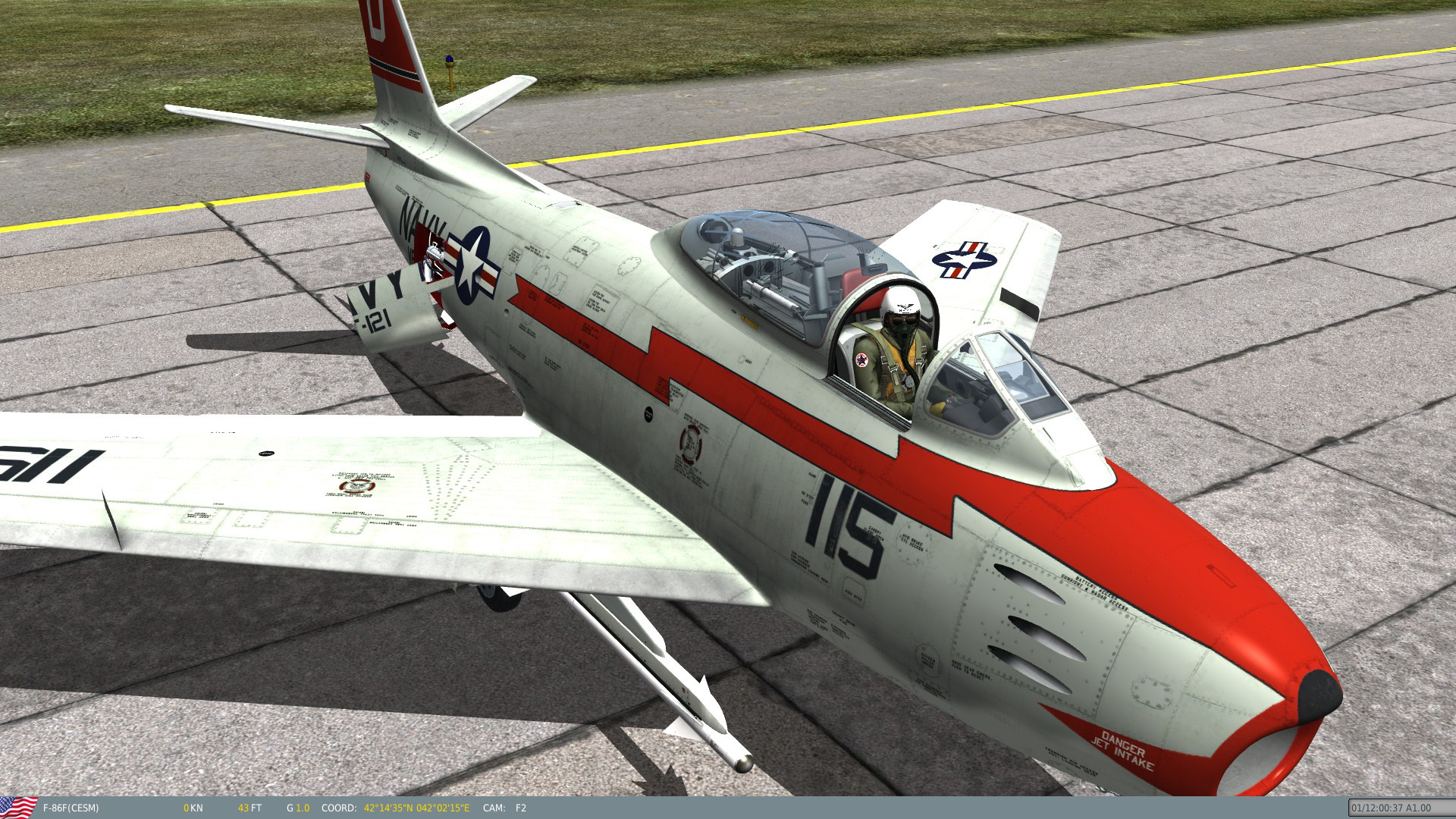 FJ-3M VF-121 Pacemakers Skin for DCS F-86F