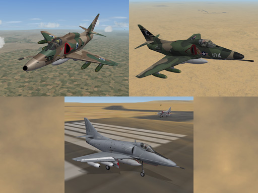 A-4 Skyhawk updated Skin Pack for Third-Wire model