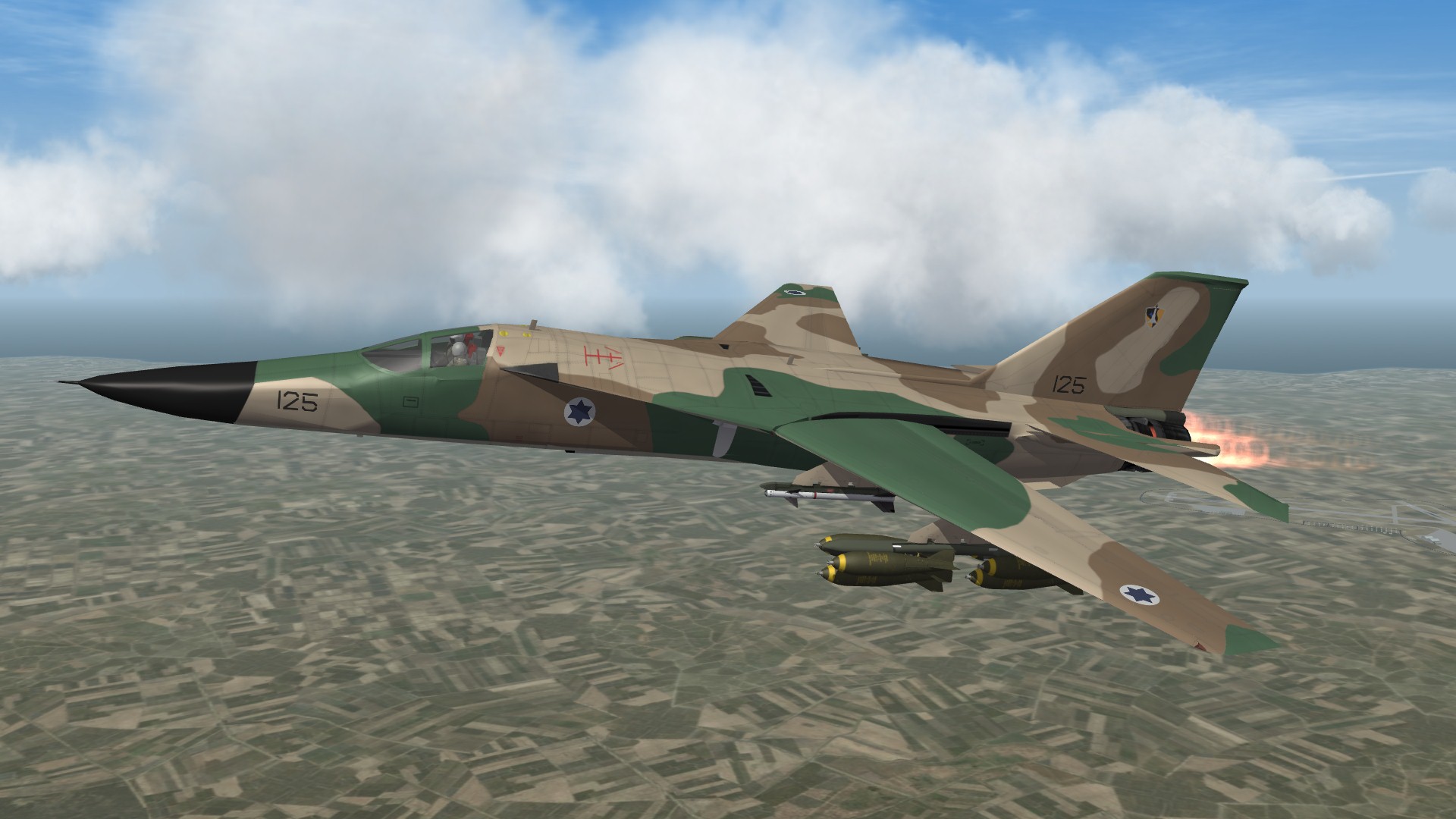 'What if' Israeli Air Force F-111 skins plus Bonus real life F-111 ECM corrections and F-111D HUD