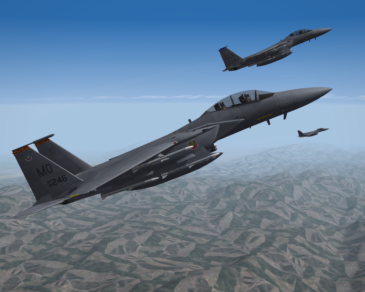 F-15 Aigle Air Supériorité Tactique Fighter 2-PATCH Ensemble
