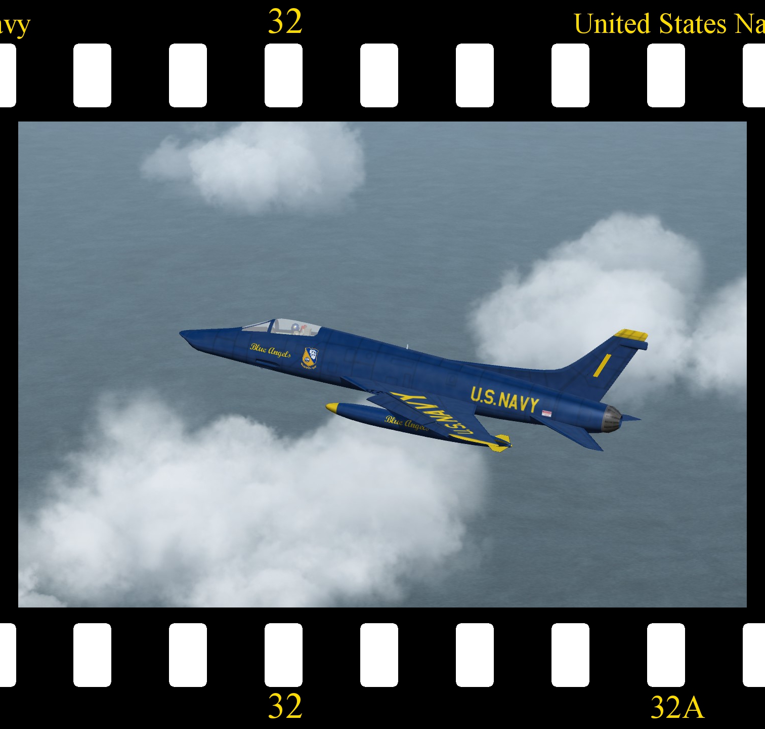 [Fictional] North American F2J-1A Super Fury 'Blue Angels'