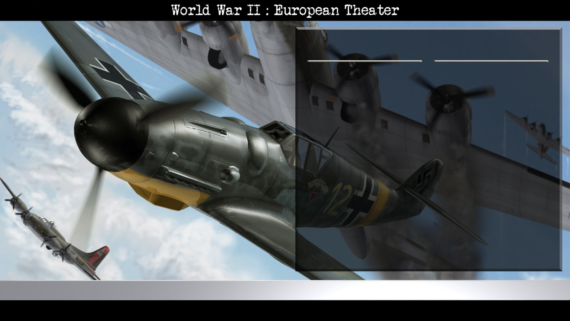 StrikeFighter2 World War II (ETO) Hi-Res 1920x1080 Menu Screens and Music!