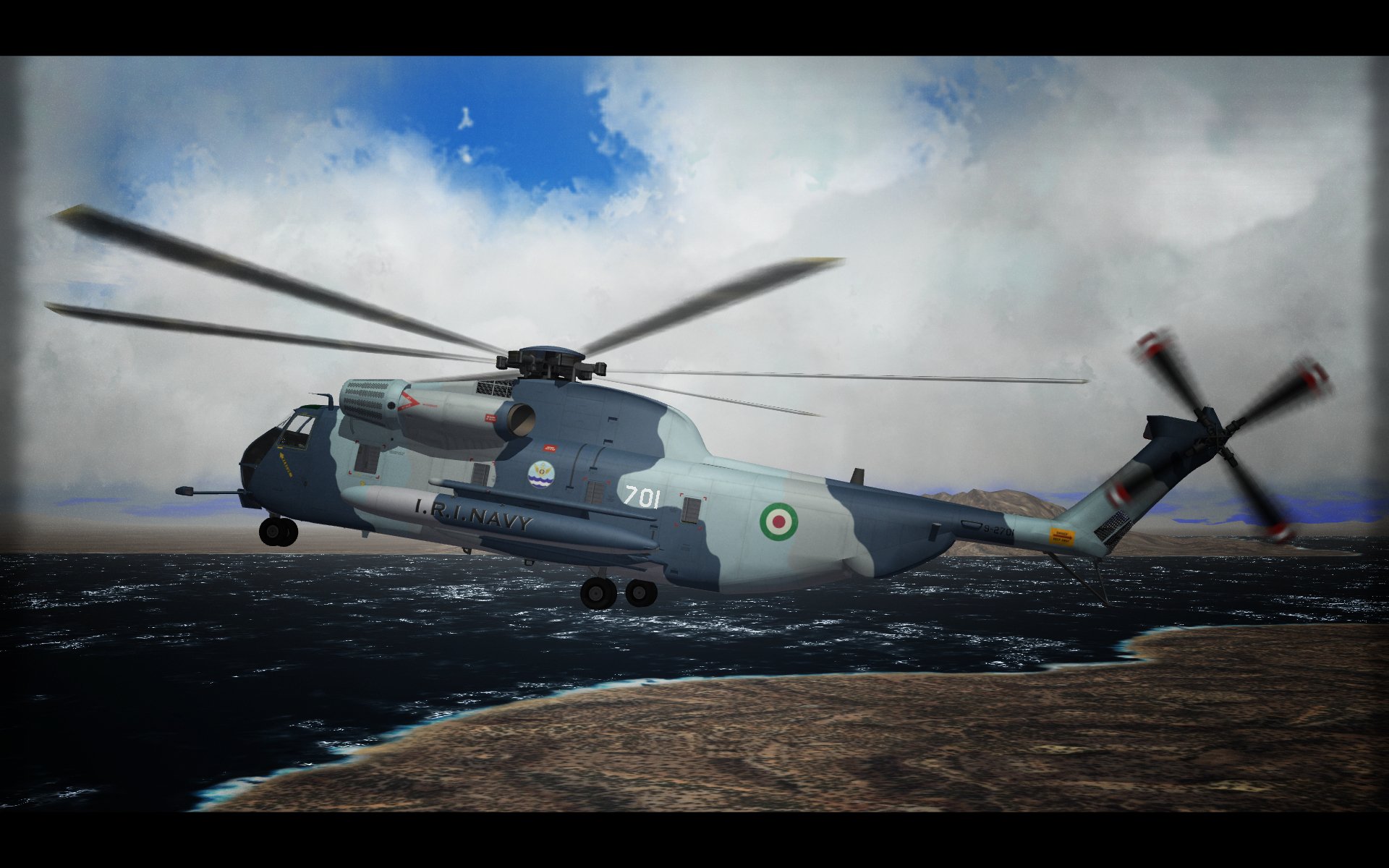 Sikorsky RH-53D Sea Stallion over Persia