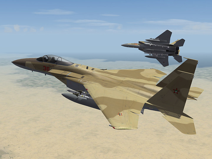 Mercenary Sand Skin for F-15A Eagle (fictional)
