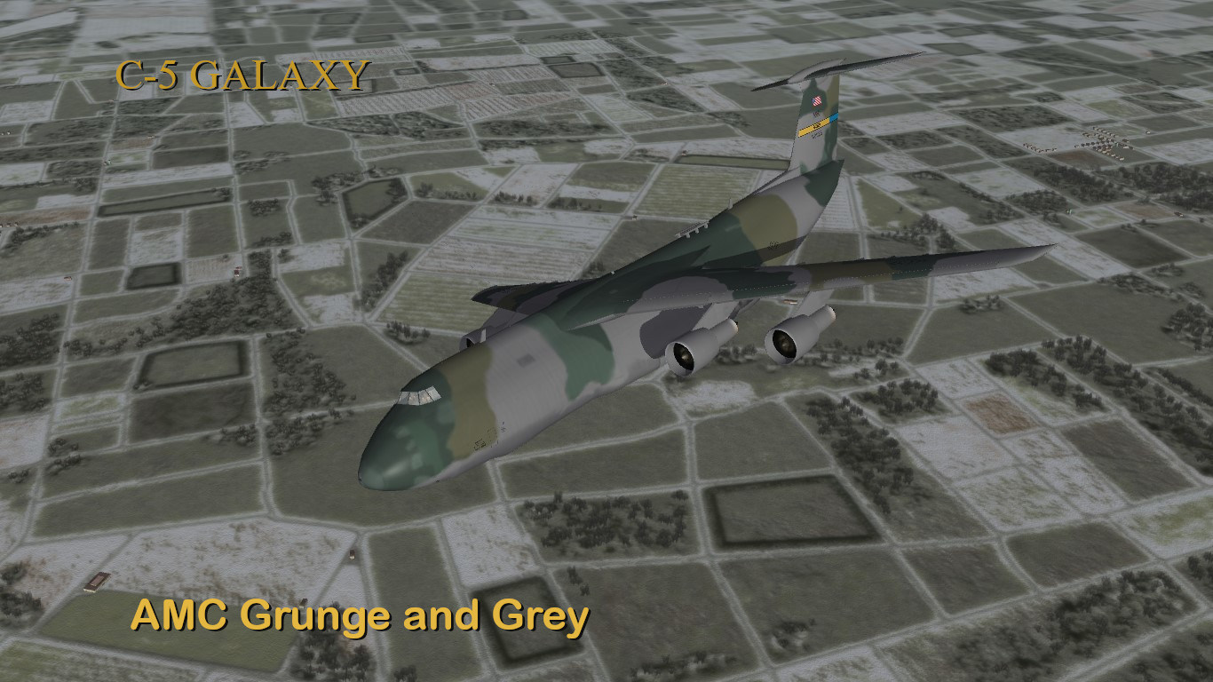 C-5 Galaxy AMC Grunge and Grey
