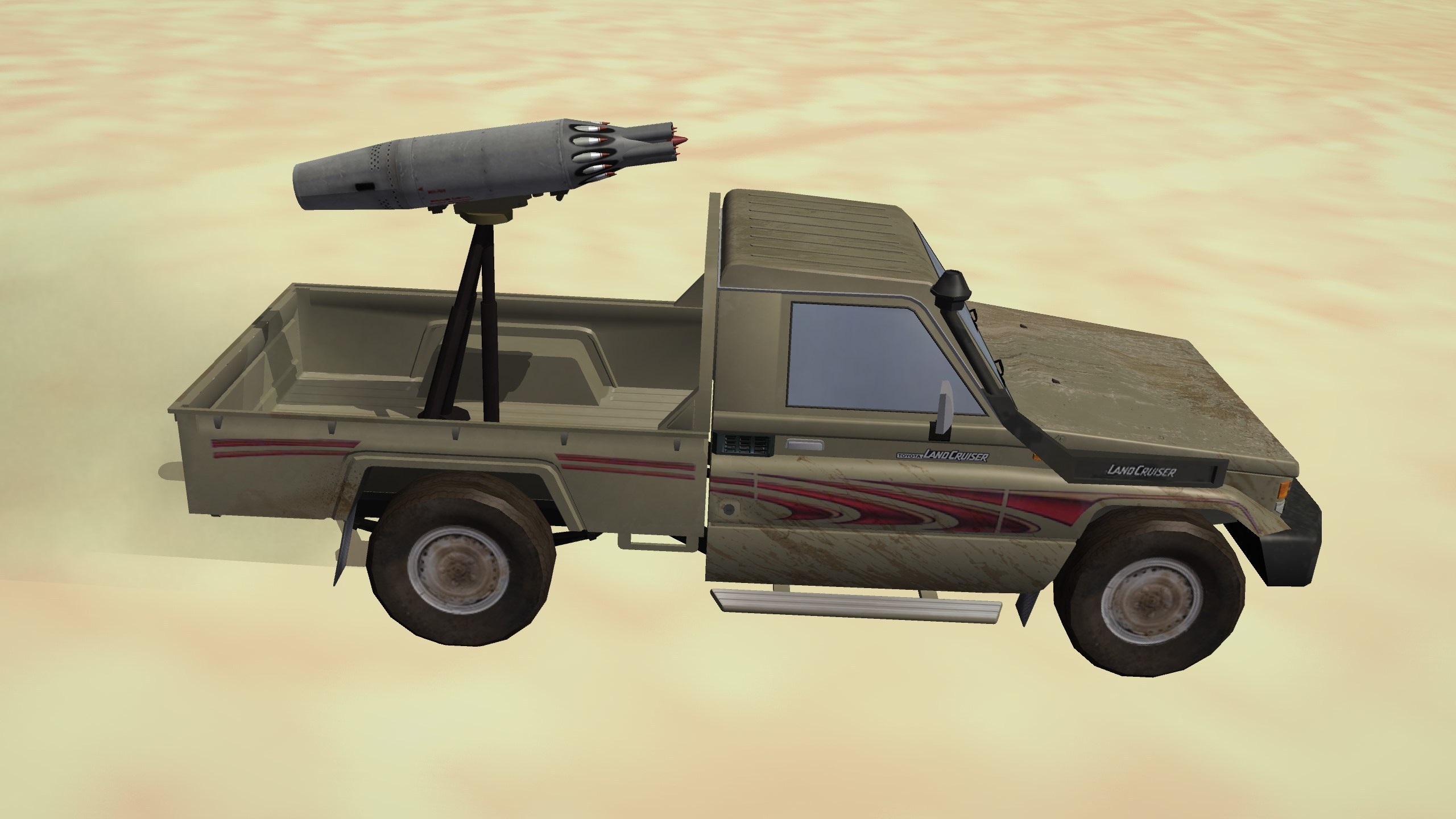 Toyota tactical  with UB-16 rockets