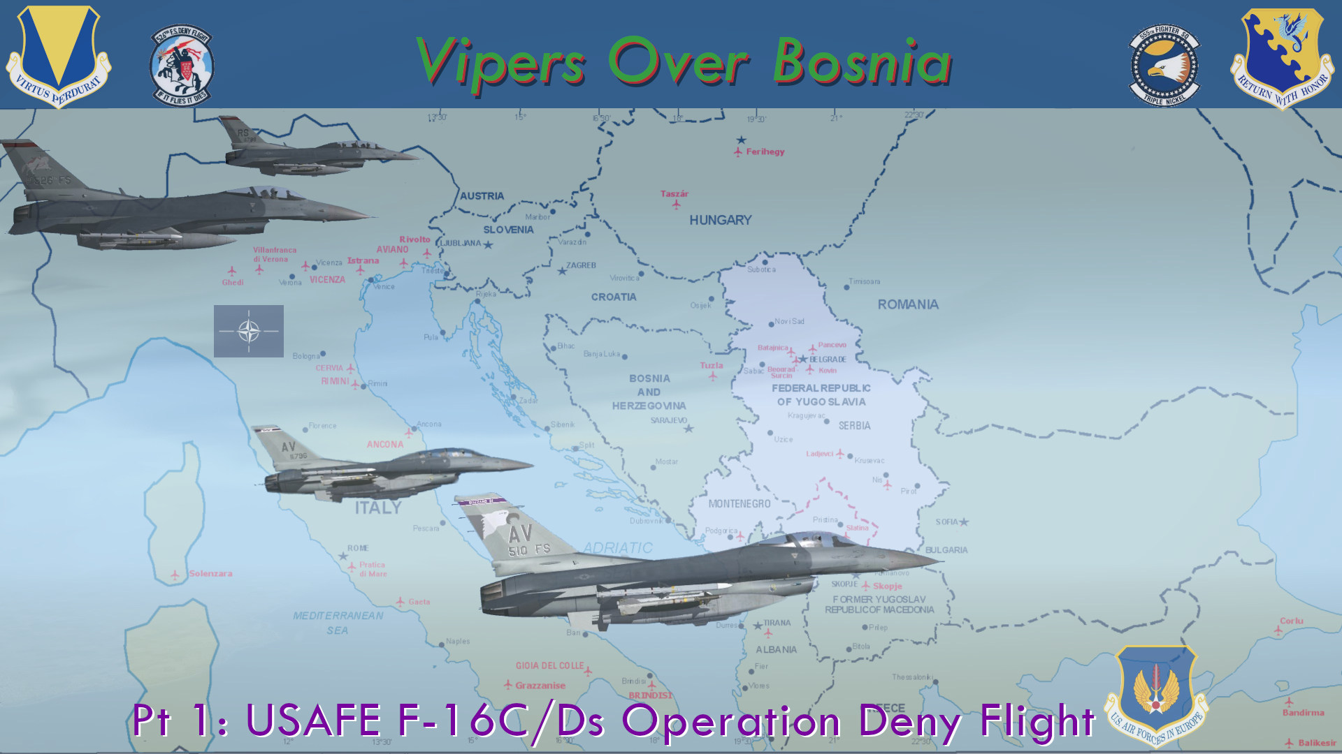 Vipers Over Bosnia  Pt 1: USAFE F-16C/D Operation Deny Flight