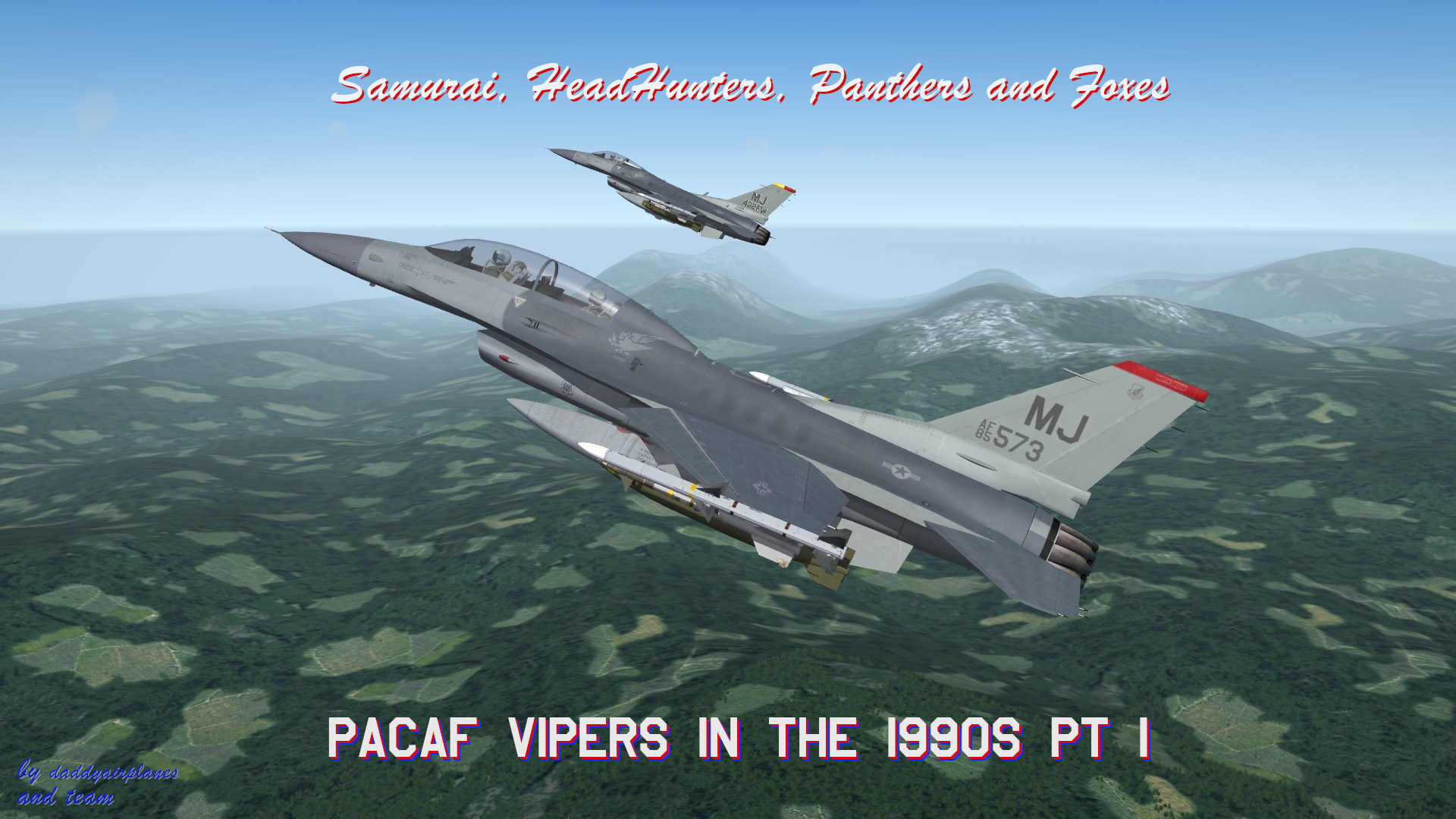 Samurai, Headhunters, Panthers and Foxes:  PACAF F-16C/Ds in the 1990s pt 1