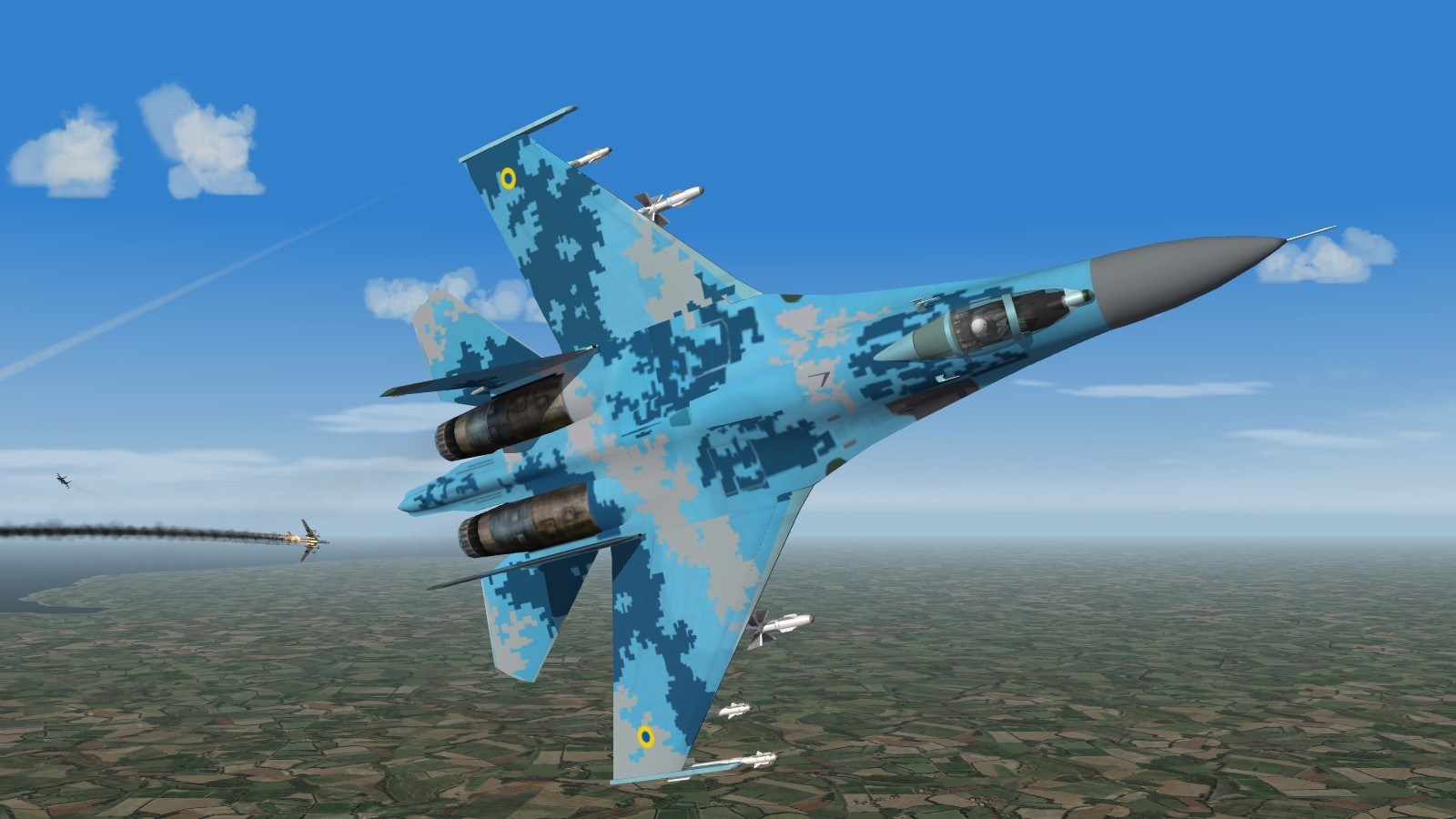 Su-27 Ukrainian pixel skin