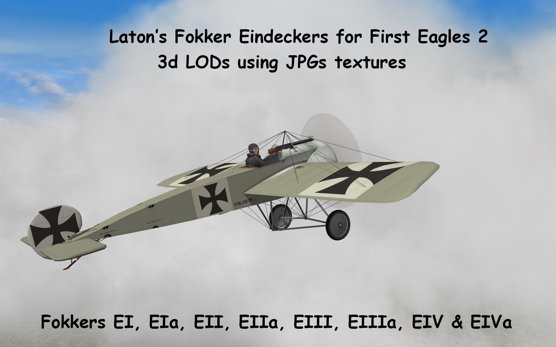Laton Fokker Eindeckers for First Eagles 2