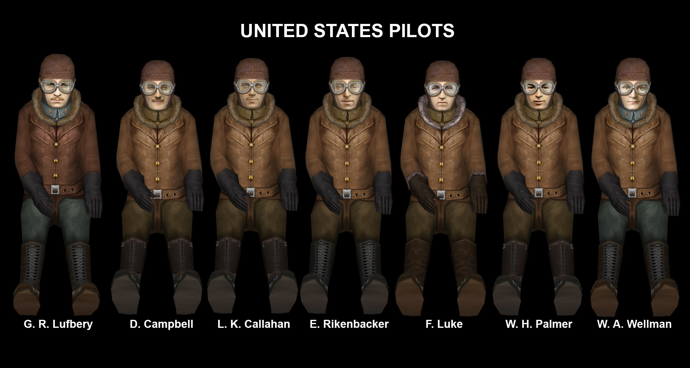 Geezer United States pilots for FE2
