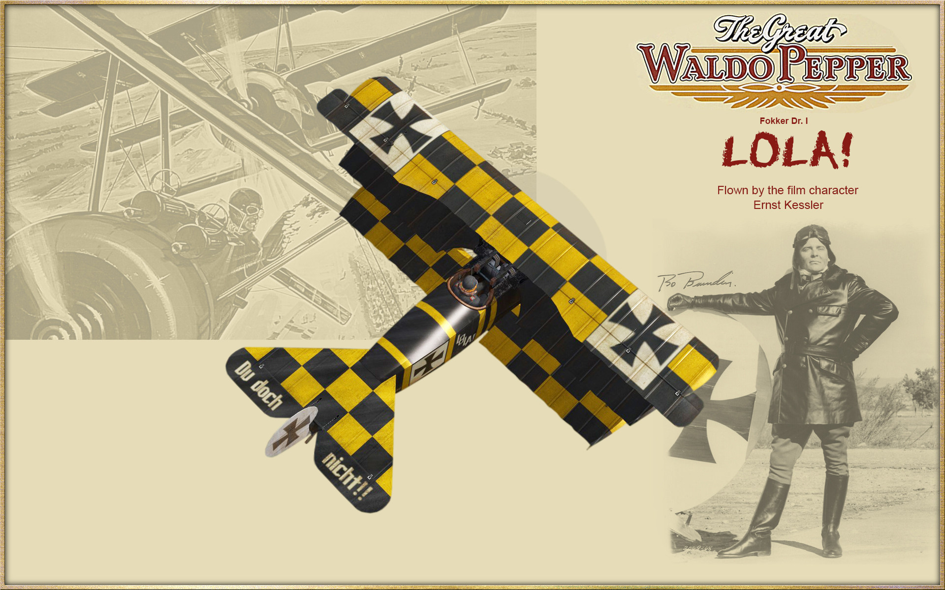 The Great Waldo Pepper Fokker Dr.1 skin for First Eagles 2