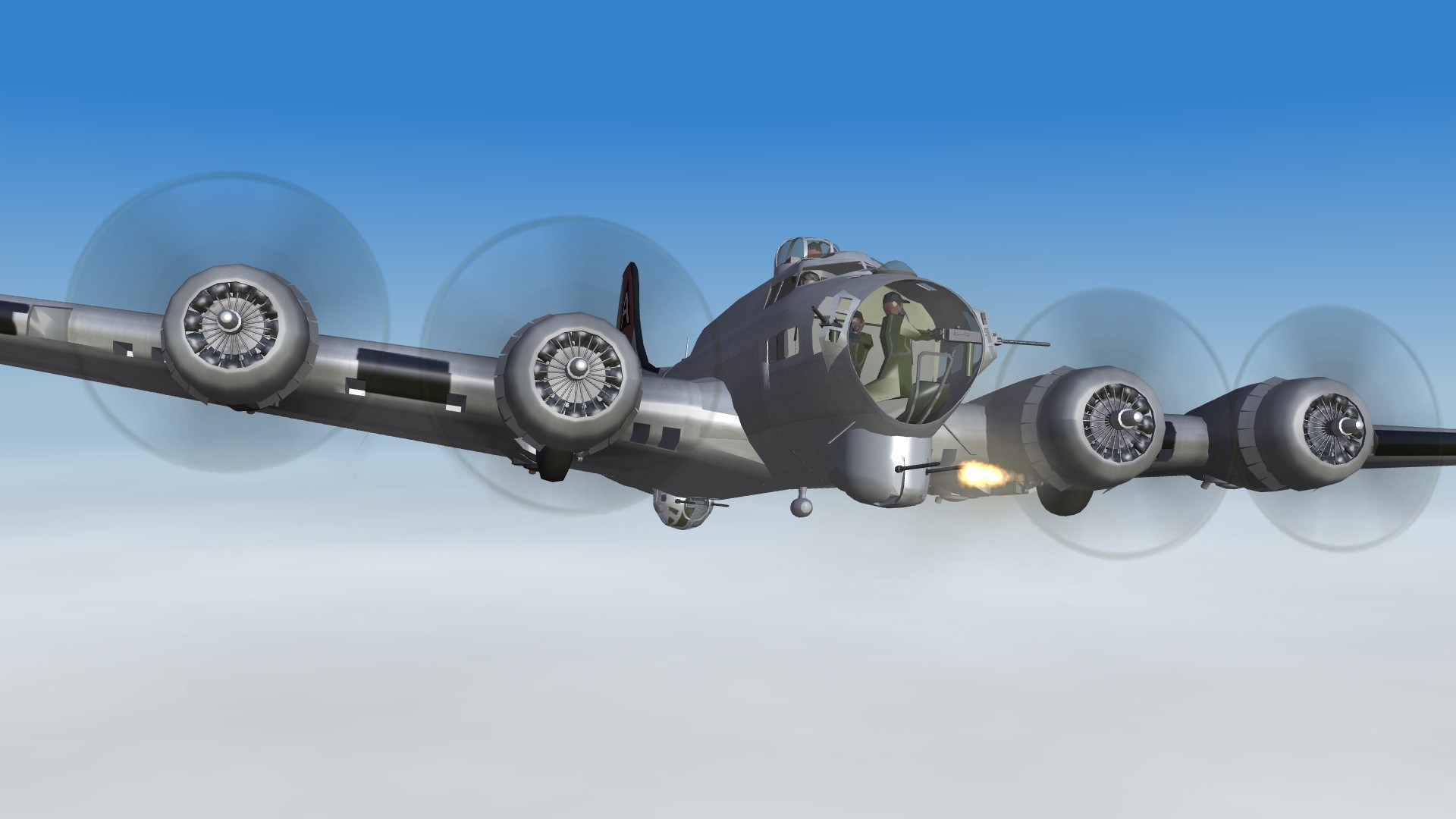 B-17G with functional nose turret
