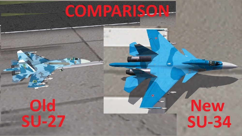 SU-34 showing the added hump and stinger tail