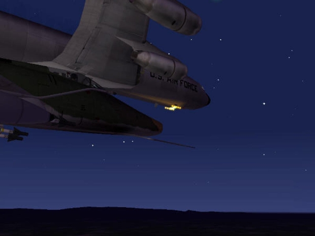 KC-135 Night Refuel