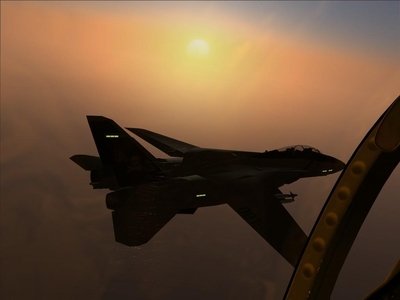 Close formation in the sunset