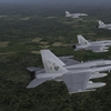 F/A-18A' s in flight over Germany