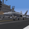 F18 after landing on USS Nimitz