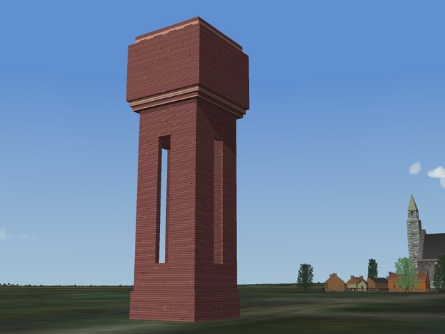 Heavy bricks built water tower for BoB terrain