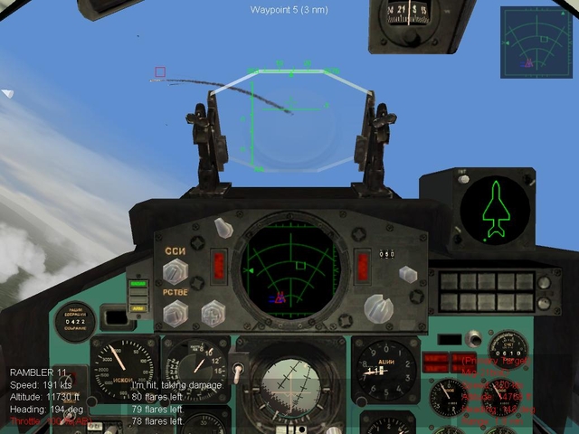 MiG-29S Radar Tracking