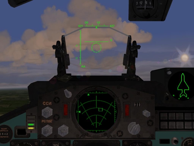 MiG-29S HUD