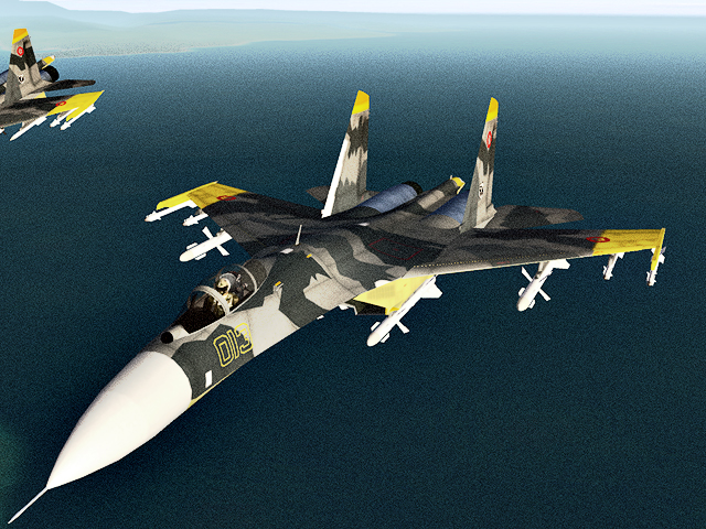 Yellow SQ Su-27 (Effect)
