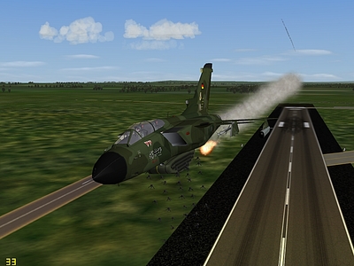 Luftwaffe MW-1 unleashes on a runway