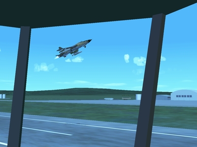 tower View of F 105 taking off.JPG