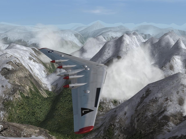 XB-35 over Mountain Thaw