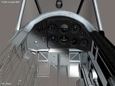 P-26A cockpit