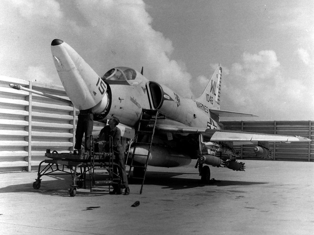 USMC A-4E at Da Nang circa 1967