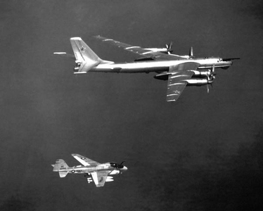 KA-6D intercepting a TU-95D Bear