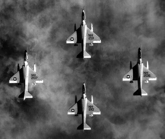 Diamond formation fo A-4E Skyhawks