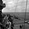 F9F-2 Panthers on deck of a Korean War era Carrier