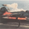 KA-6D on fire on the catapult