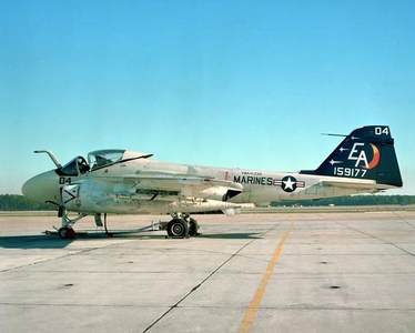 A-6A of VMA-332 on the ramp at MCAS Cherry Point