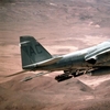 A-6E of VA-75 rolling into bomb a target at NAS Fallon circa