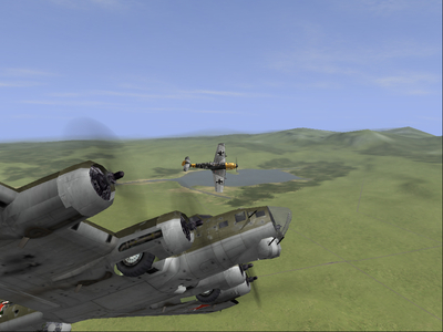 Me attacking a B-17
