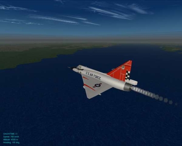 Veltro F-102 AI afterburning dash...!!!