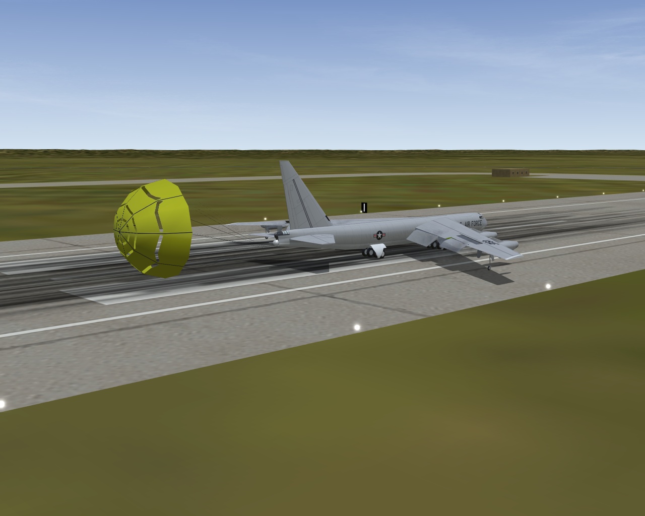 B-52D Drag Chute test