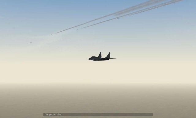 Iraqi mig-29 huntin' my flight of B-52's.JPG