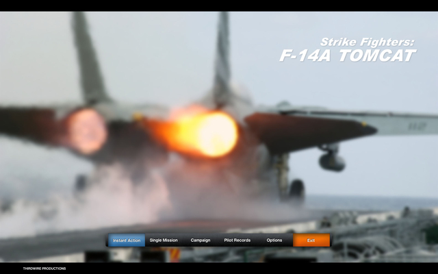 Strike Fighters: F-14A Tomcat - Mainscreen