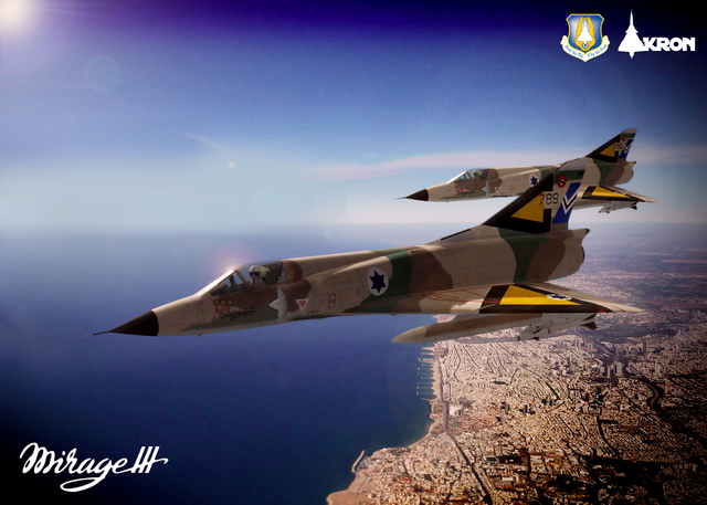 Mirage III over mediterranean sea_2