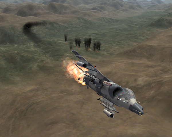 Harrier GR.7 over Afghanistan.