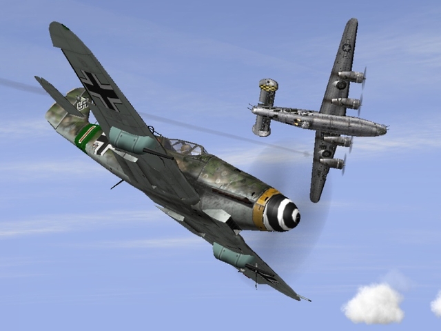 Bf-109 contra B-24