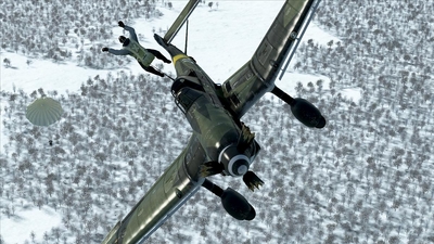 IL-2 Sturmovik: Battle of Stalingrad - Ju-87 goes down after a mid-air collision