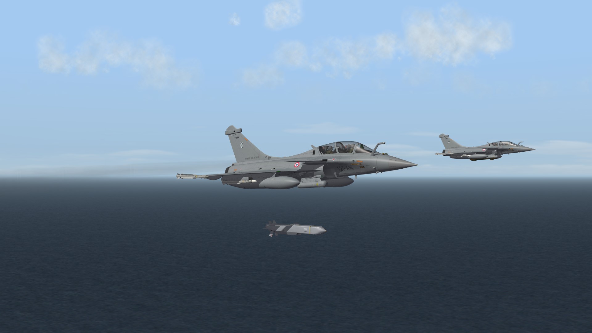 2011 Rafale B using Scalp against ground target in Libya