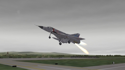 1962 Mirage III taking of full PC and SEPR rocket engine