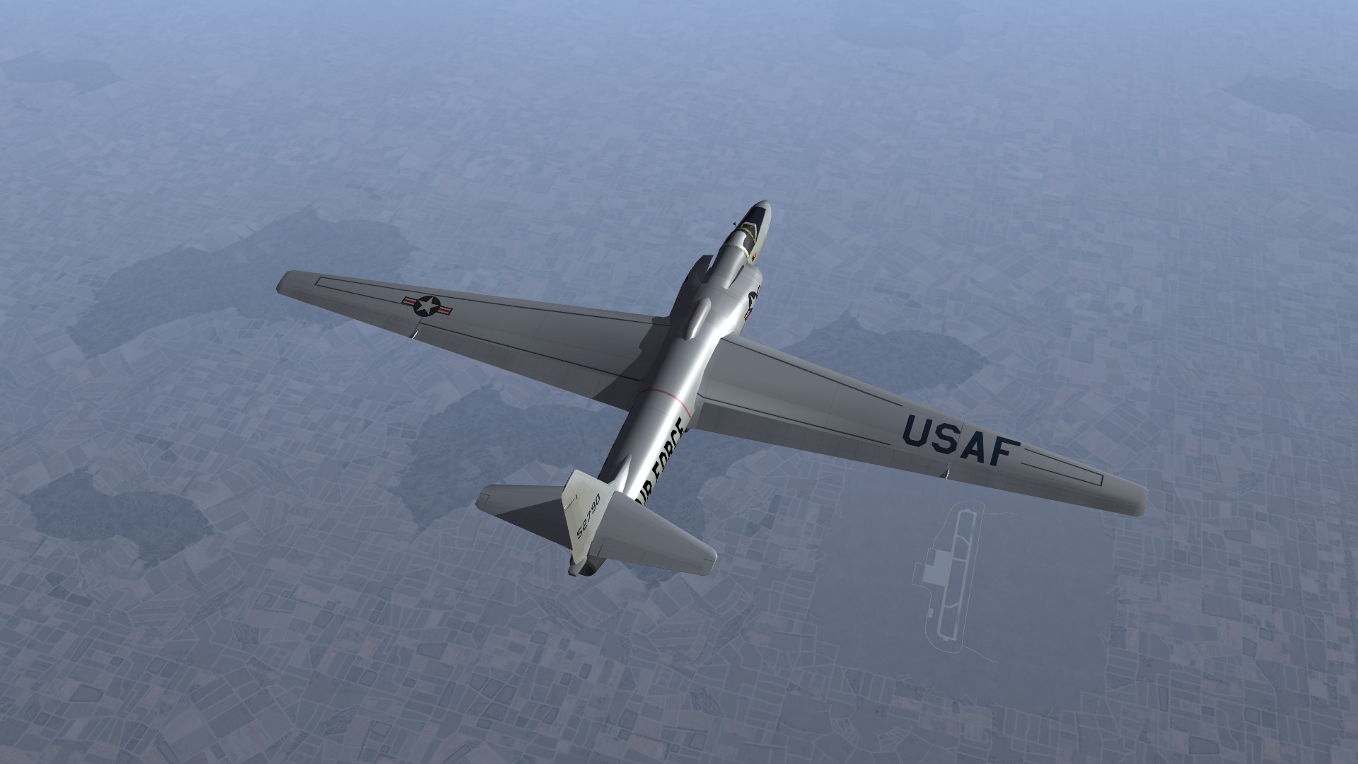 1962 U2 over red base somewhere in in the east