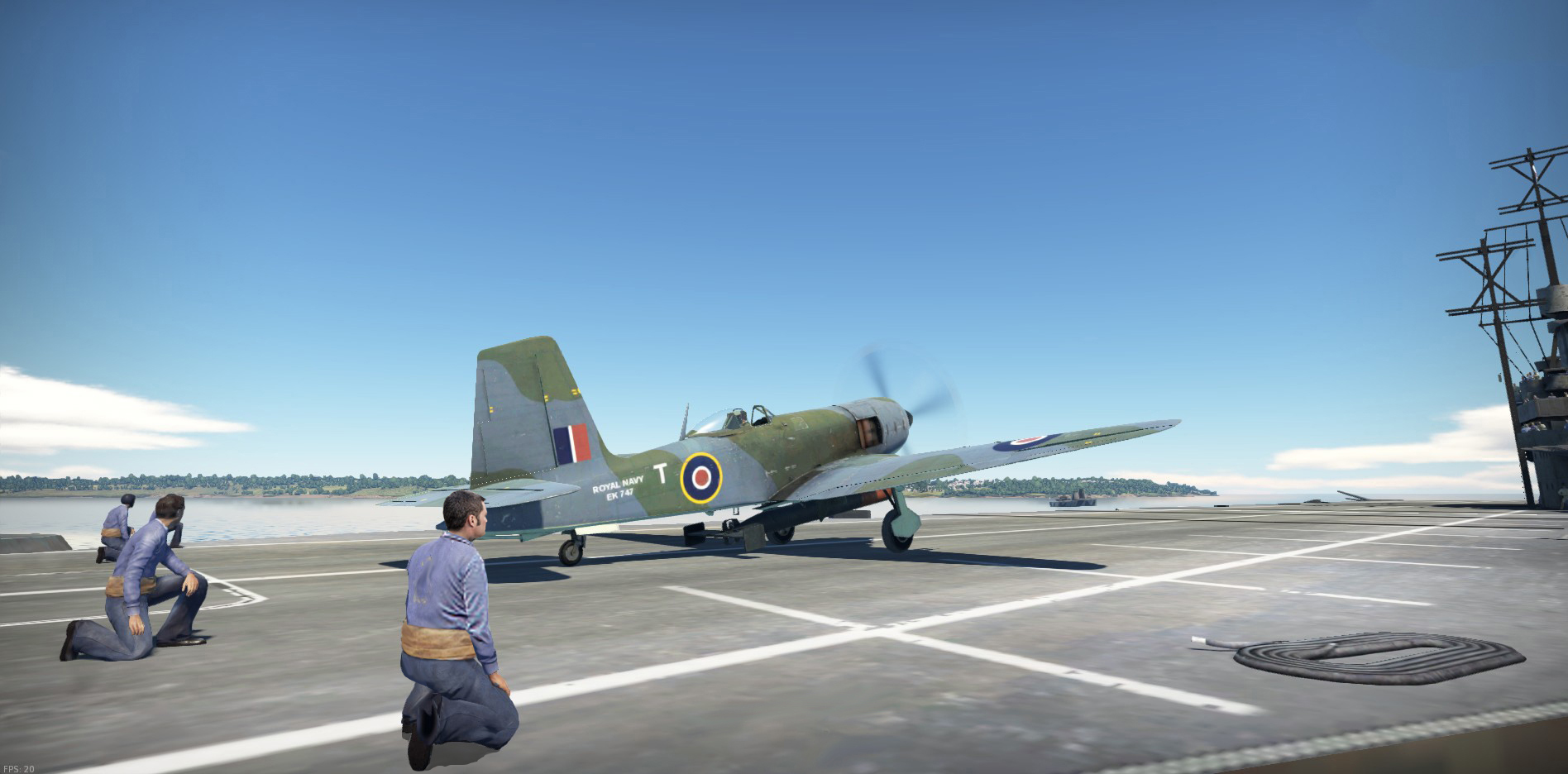 1946 Blackburn Firebrand on deck